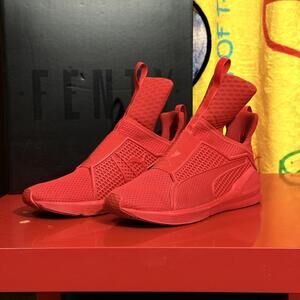Puma Fenty Red Slip-On Sneakers
